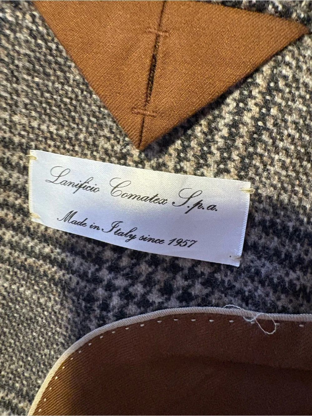 Classic brown/Grey Glen Plaid Men's Blazer